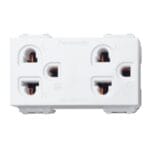 เต้ารับปลั๊กกราวด์คู่ เสียบสามขากลมแบน WEGN15929 รุ่น INITIO  PANASONIC - Image 3