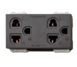 เต้ารับปลั๊กกราวด์คู่ เสียบสามขากลมแบน WEGN15929 รุ่น INITIO  PANASONIC - Image 2