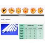 ท่อร้อยสายไฟสีขาว Upvc  "PRI"