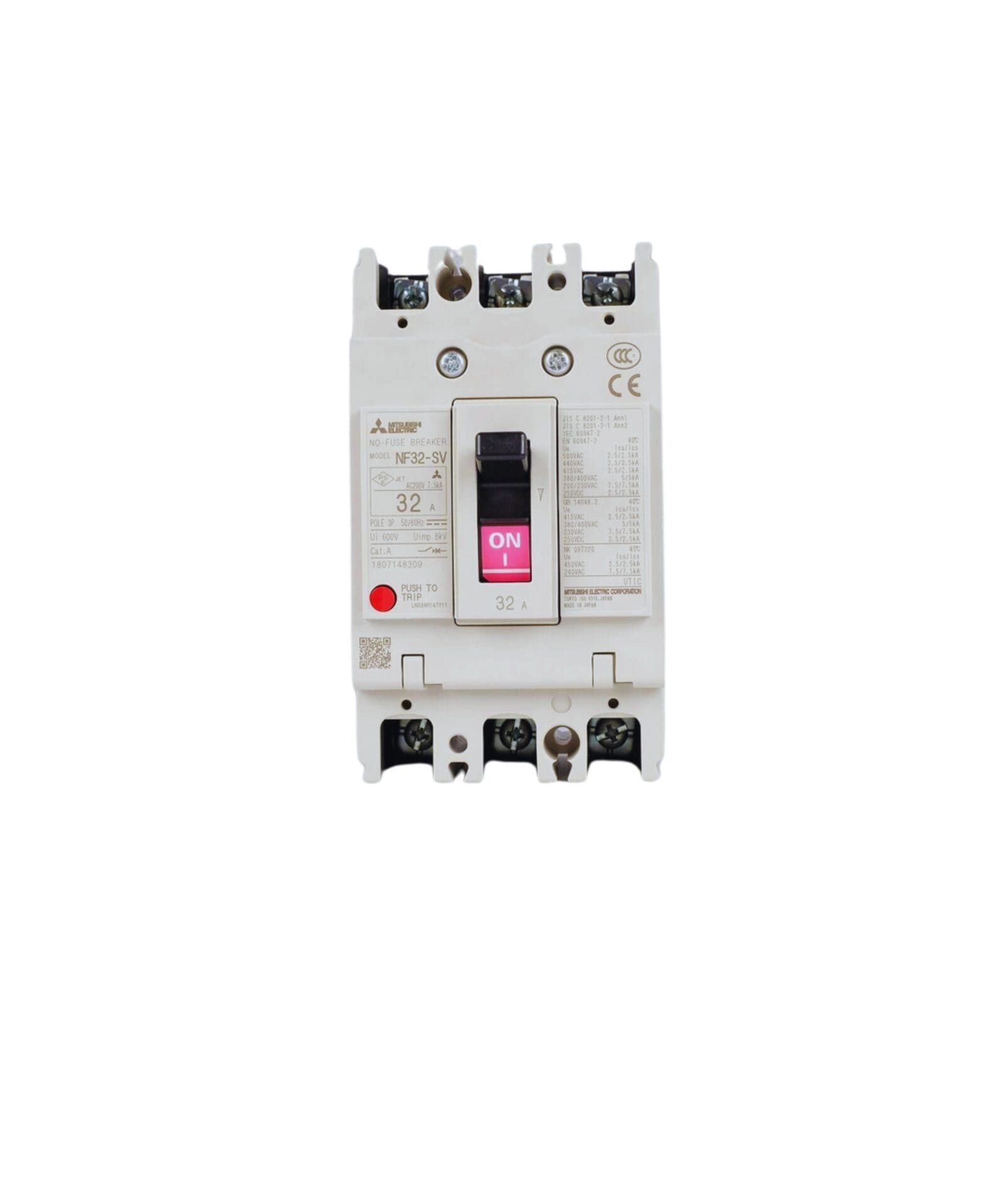เพิ่มหัวเรื่อง (10) เบรกเกอร์ MCCB รุ่น NF32-SV 3Poles 5kA, 380v MITSUBISHI - Image 1