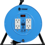 ล้อเก็บสายไฟ 4 ช่อง 1 สวิตช์ รองรับกำลังไฟ 16A 3600W  รุ่น FM315T   TOSHINO